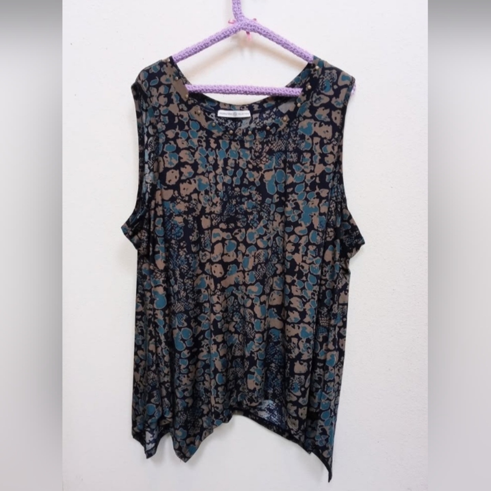 Women's 3XL Signature Collection Tunic Top Sleeveless